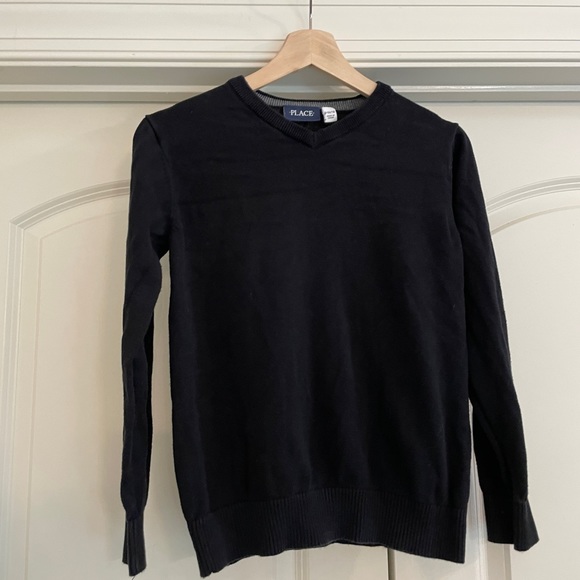 Children’s Place black v neck sweater - Picture 5 of 5